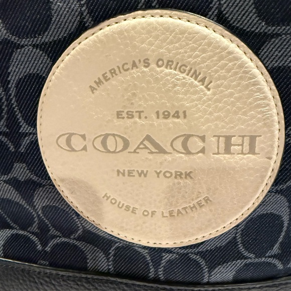 Coach Denim Small Dempsey Tote Bag - Picture 9 of 12